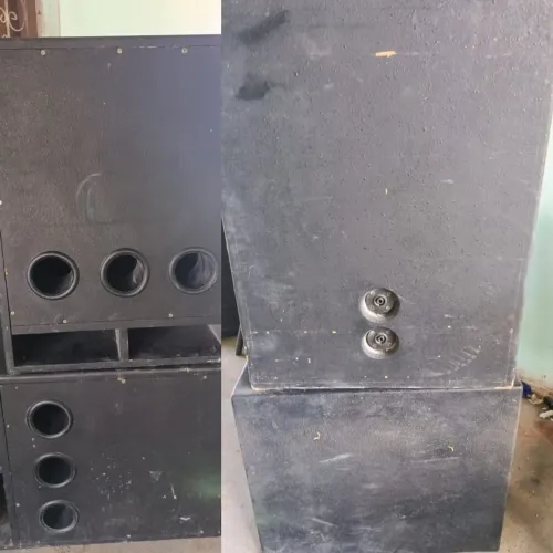 2 Gabinetes de Sub para Auto-falantes de 15' polegadas