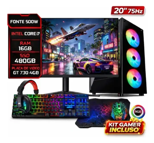 Pc Gamer Completo (LEIA A DESCRIÇÃO)