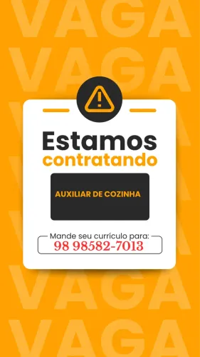 Auxiliar de cozinha (ler informações)