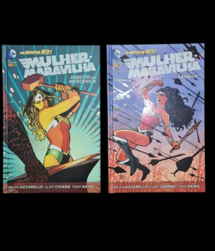 Hq Mulher Maravilha Novos 52 Capa dura; Volumes 1 e 2
