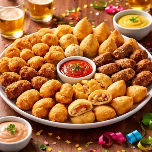 Mini Salgados para Festa (Cento) congeladoss