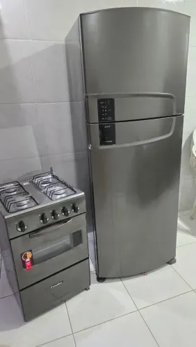 KIT FOGÃO E GELADEIRA DUPLEX