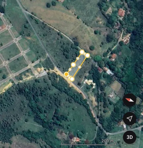Lote Divisa Area Urbana - 2400 metros - Descendo Chalé da Mata 