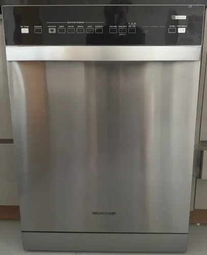 Lava Louças 14 Serviços Brastemp cor Inox com Ciclo Pesado - BLF14AR 220V