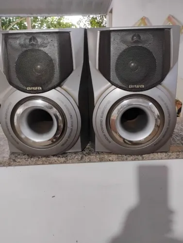 Caixa Aiwa nsx s777 funcionando perfeitamente com subwoofer 3vias melhor Sony JBL Bose lg