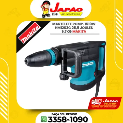 Martelete Romp. 1510w Hm1203c 25,5 Joules 9.7kg Oferta Por Tempo Limitado