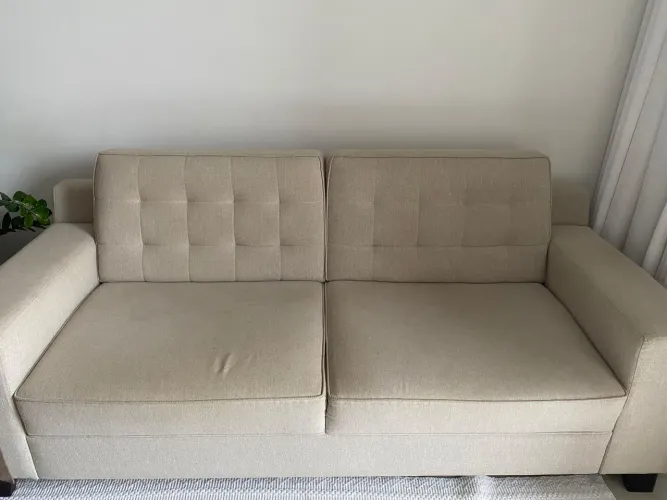 Sofá em linho 2m