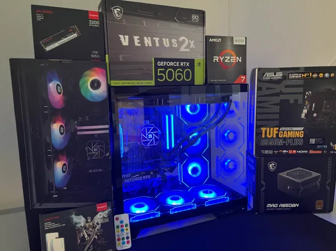 PC GAMER RTX 5060 RYZEN 7 32GB RAM