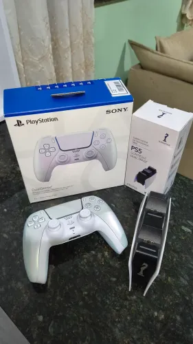 Controle PS5 edição chromo + base carregadora