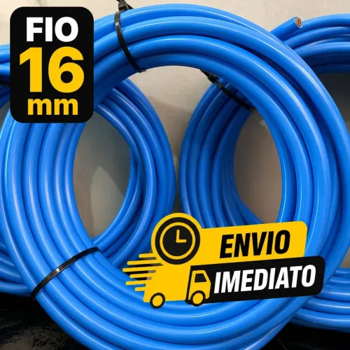 Cabo Flexível 16mm 20 metros 100% Cobre Envio Imediato