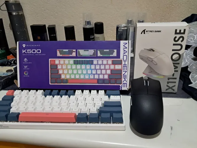 Teclado machenike k500 e mouse X11 novo