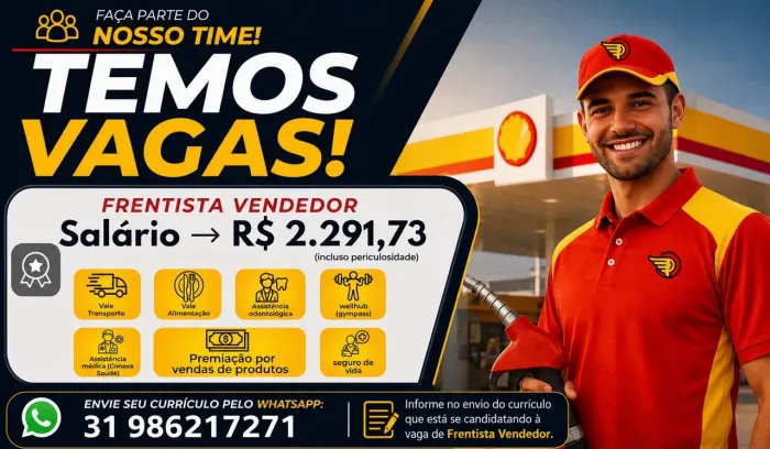Vaga para frentista