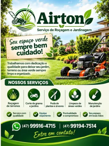 Prestamos serviço de jardinagem