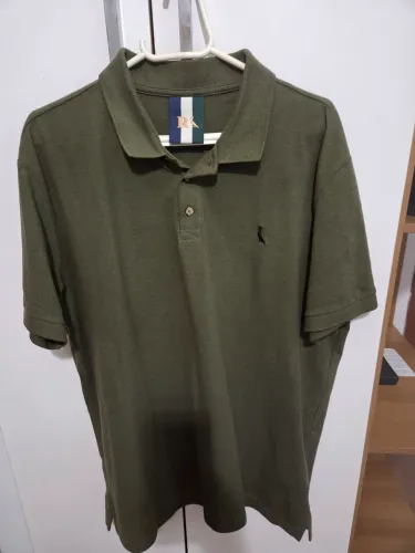 Camisa polo reserva chumbo