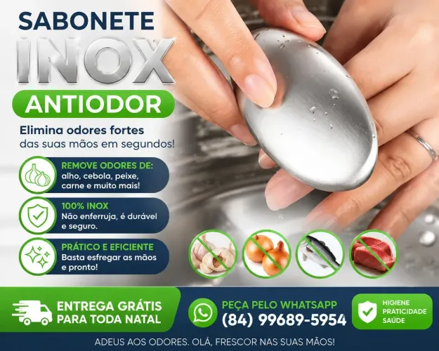 Sabonete Inox Anti Odor