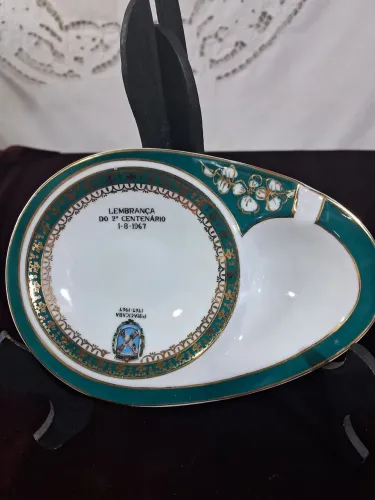 Pratinho Comemorativo em Porcelana - 2º Centenário (1967)