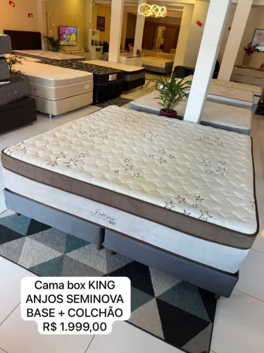 COLCHÃO KING ANJOS SEMINOVO TOP - Entrego!