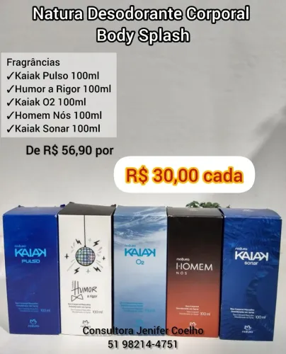 Natura Desodorante Corporal Homem Nós 100ml