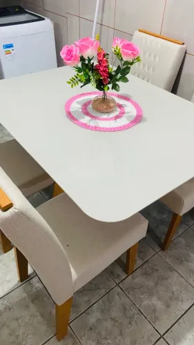 Mesa de vidro - 4 cadeiras