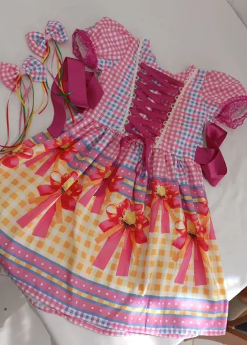 Vestido de quadrilha infantil
