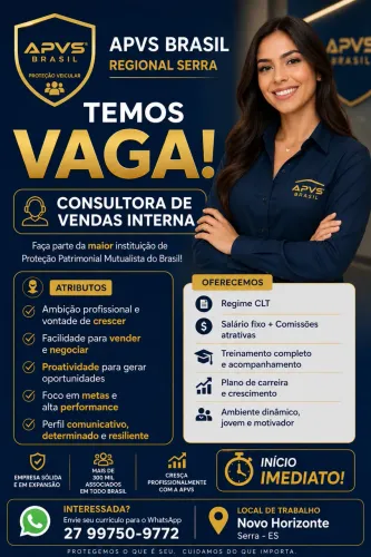 Vaga Para Consultora de Vendas