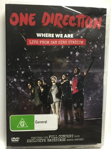 DVD original One Direction LACRADO Where We Are Live From San Siro Stadium