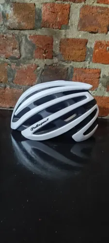 Capacete Ciclismo Polisport light road Branco fosco super leve