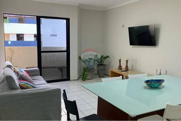 Apartamento à beira mar mobiliado para alugar no Caribessa