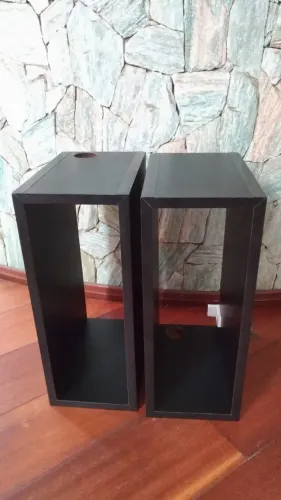Jogo de Nichos Madeira na cor preta
