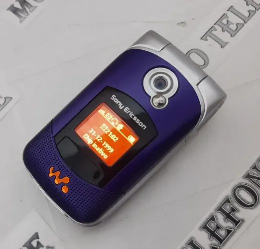 Sony Ericsson w300 walkman celular antigo RELIQUIA azul marinho 