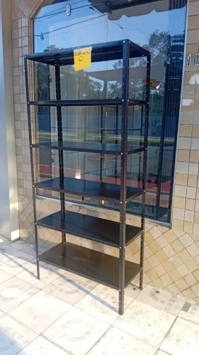 Estante de aço com 6 prateleiras e 40cm de profundidade