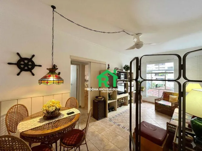 Apartamento com 2 quartos (1 suíte), 1 vaga à venda em Pitangueiras, Guarujá