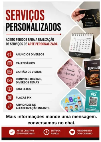 Produtos personalizados diversos