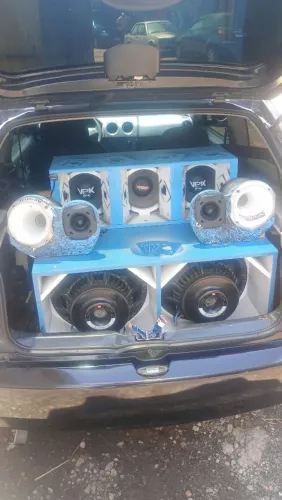 Som completo com módulo e bateria pego iPhone no rolo *