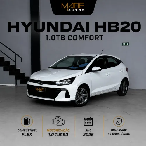 Hyundai HB20 Comfort Plus 1.0 TB Flex 12V Aut. 2025