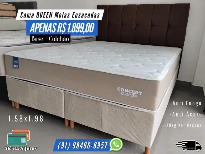 CAMA QUEEN MOLAS ENSACADAS OFERTA