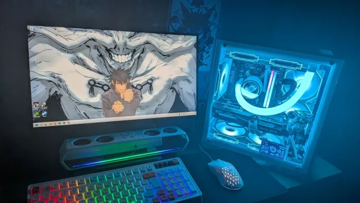 PC Gamer Ryzen 7 5700 + RTX 4060 8GB + Monitor 100Hz + Setup Completo