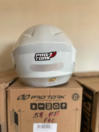 Capacete Aberto PRO TORK NEW LIBERTY 3, BRANCO | SOLID, TAM. 58