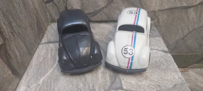 Par de vw fuscas plástico 