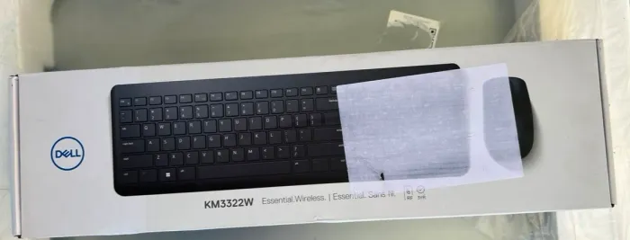 Teclado e Mouse Dell KM3322W Sem Fio, Preto Compatível com Pc e Mac