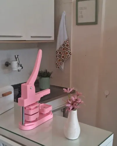 Máquina de fazer Bottons e Ímãs - Com insumos - Quadrada