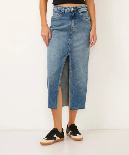 Saia Midi Jeans C&A usada