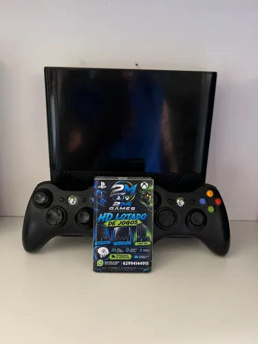 Xbox 360 super slim Desbloqueado com 130 jogos