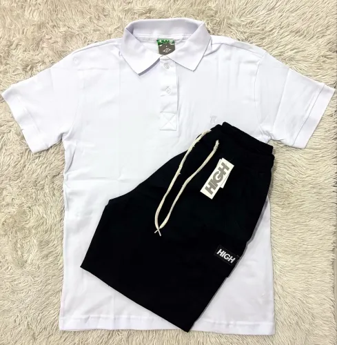 Kit Camisa Polo e Bermuda Cargo