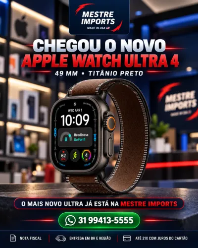Apple Watch Ultra 4 de 49 mm em titânio preto