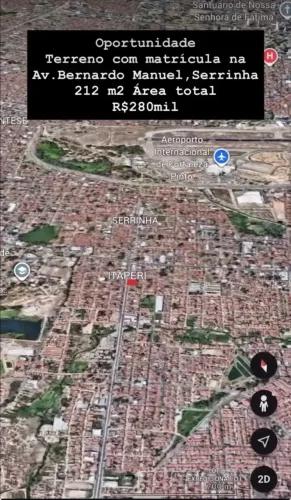 Terreno com construção na avenida Bernardo Manuel
