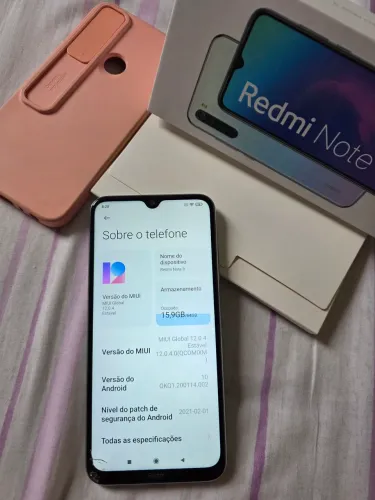 Redmi note 8 funcionando tudo com caixa e nota