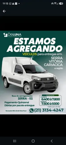 Entregas para o mercado livre