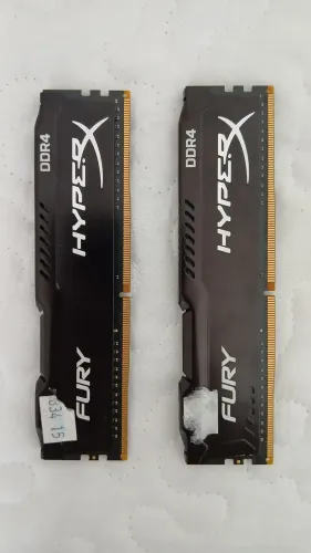 Memórias Ram HyperX Fury DDR4 e Kingston DDR3