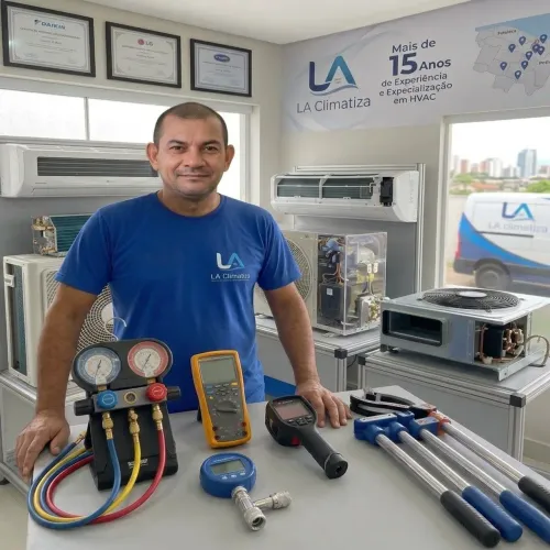 Conserto de ar condicionado e recarga de gás